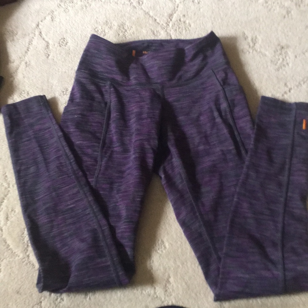 Lucy Purple/Gray/Black leggings size XS